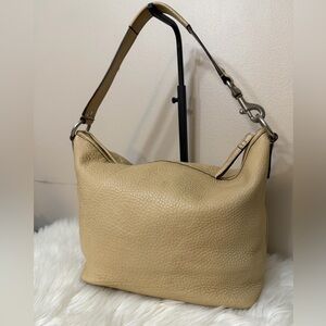 Coach Beige Leather Hobo Bag#F13094